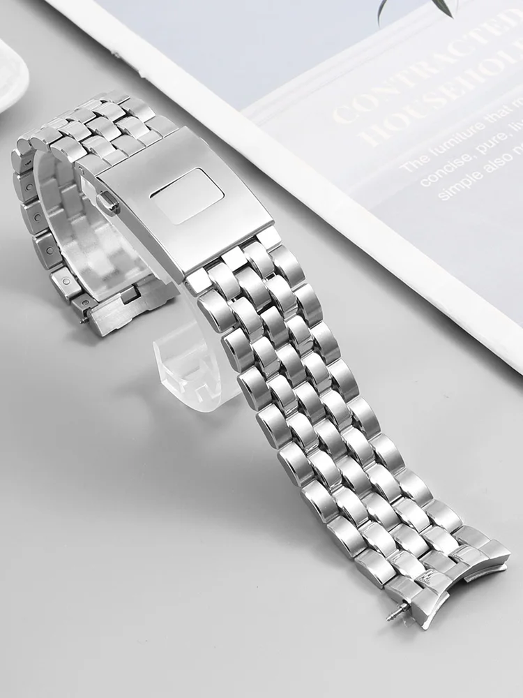 Adapted to Mark 20 Pilot Little Prince Steel Band Arc Quick Release Precision Steel Watch Band 21mm