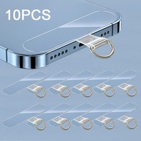 Universal transparent Tpu mobile phone anti loss hanging rope card gasket detachable mobile phone suspension strap patch tie pad