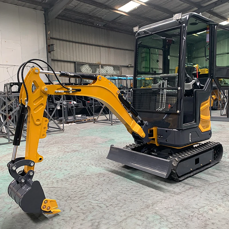 A Newly Customized 2 Ton Mini Hydraulic Excavator With A Multi Functional Cab And A 360° Rotation Reinforced Chassis