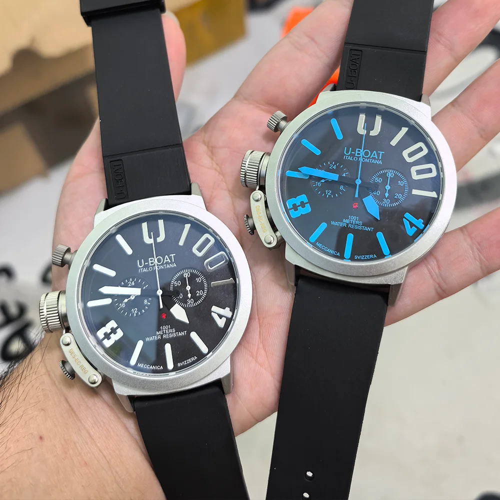 

Новинка 2026: Горячая распродажа! Мужские наручные часы U-BOAT Geneva, многофункциональный хронограф, для бизнеса и спорта, класс ААА.