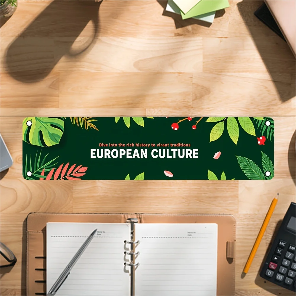 2D Flat Design, 1pc of Modern Aluminum Wall Decoration, Dimensions, Various Styles, Suitable for Home, Office, Bedroom