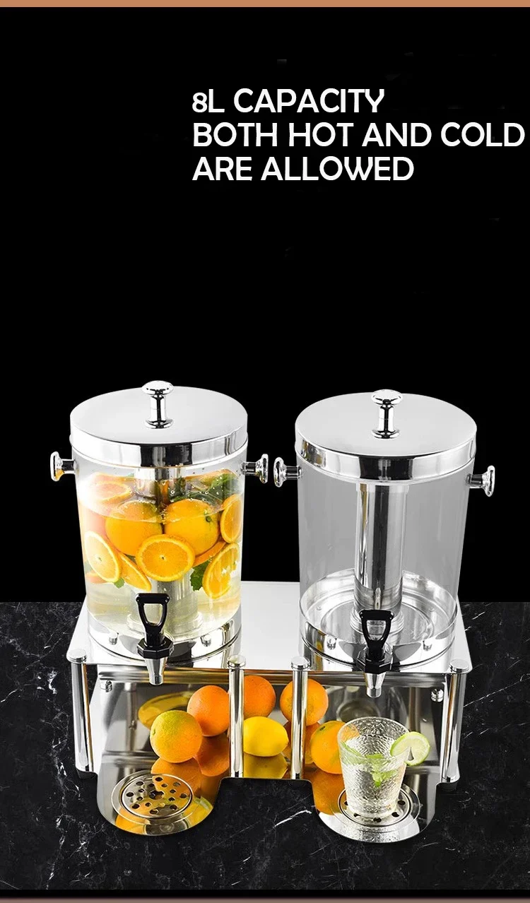 Hot Sale Hotel Catering Stainless Steel 8L Self-service Cold Drink Machine Water Dispenser Beverage Juice Machine