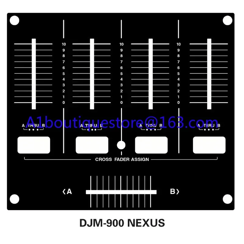 Pioneer Mixer DJM-900 NEXUS SRT NXS2 Skin Pusher Panel Protective Film (PVC film, non-iron plate)