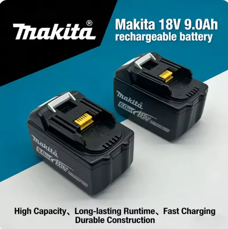 

Аккумулятор литиевый 18В 9Ач для Makita (замена BL1840, BL1830B, BL1850B, BL1850, BL1860, BL1815)