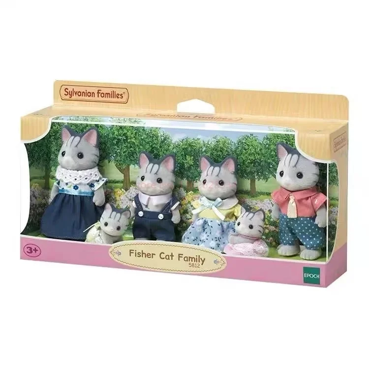 Genuino Sylvanian Families Fai finta di giocare a Fragola Toy House Modello Seal Famiglia Action Figure Giraffa Kawaii Doll Giocattolo per bambini