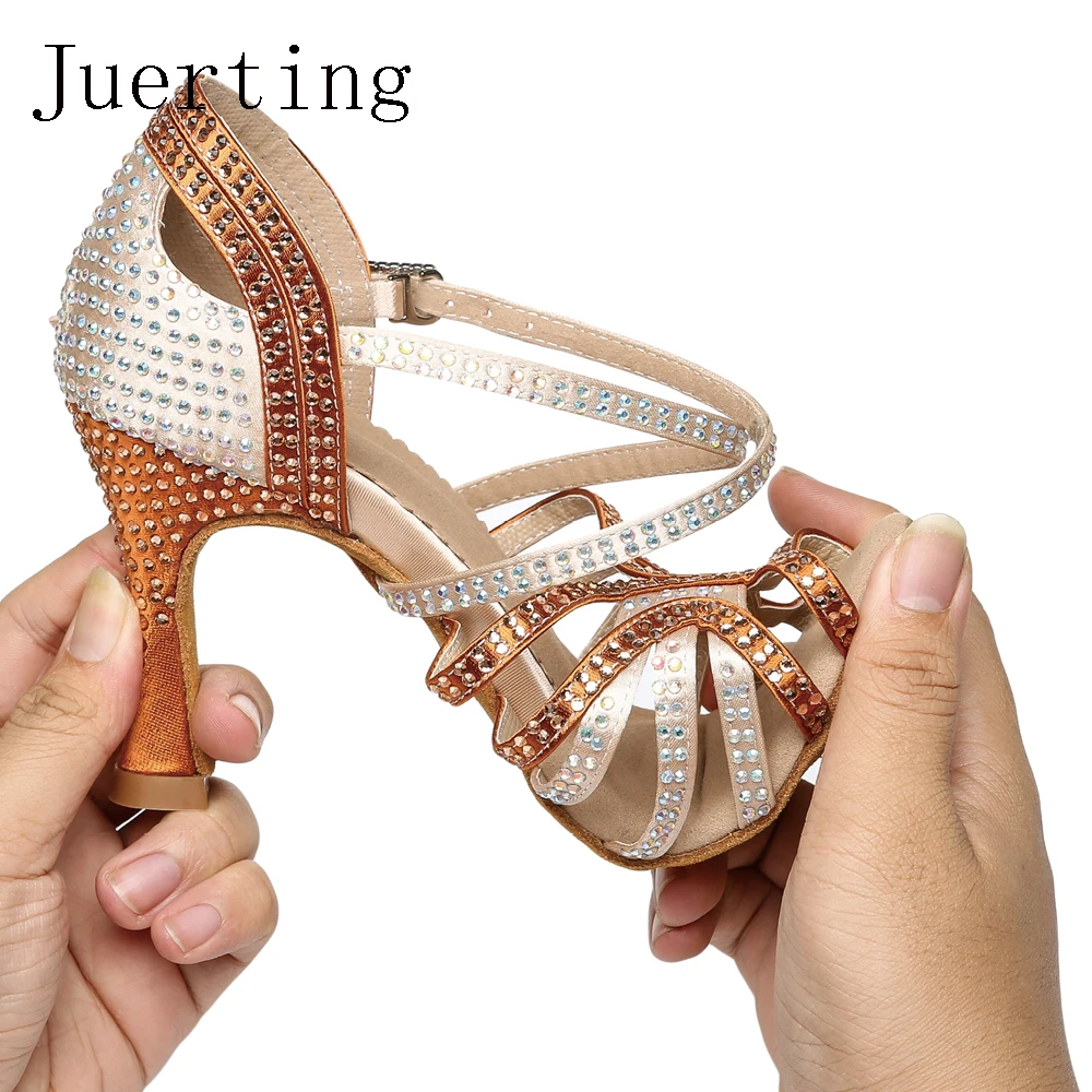 Juerting new foreign trade skin tone modern jazz dance Latin cowboy Cha-cha Batata salsa sexy sandals