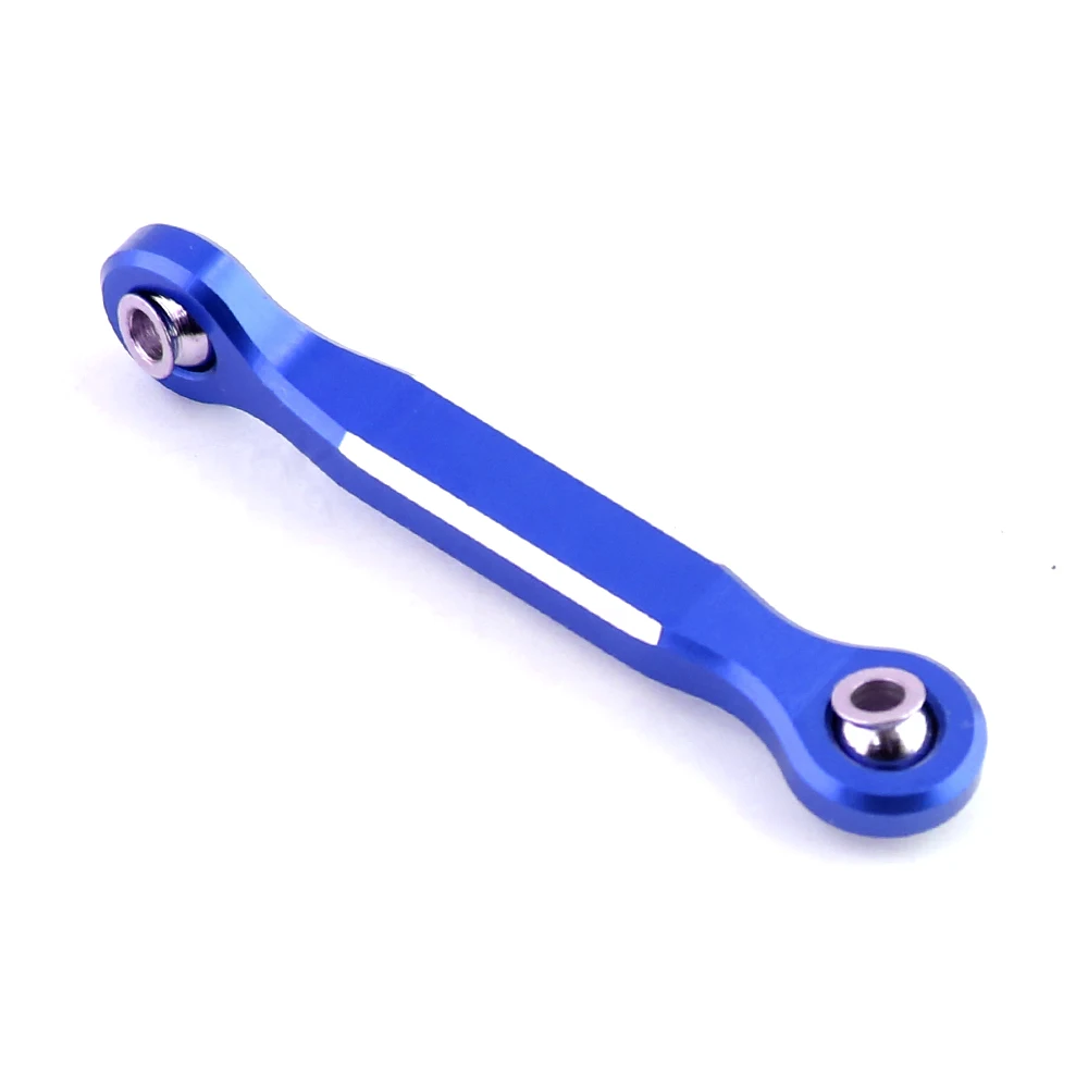 Varilla de amarre de enlace Servo de dirección de aleación de aluminio para 1/5 Traxxas x-maxx Xmaxx 6S 8S RC Monster Truck, piezas de actualización, azul