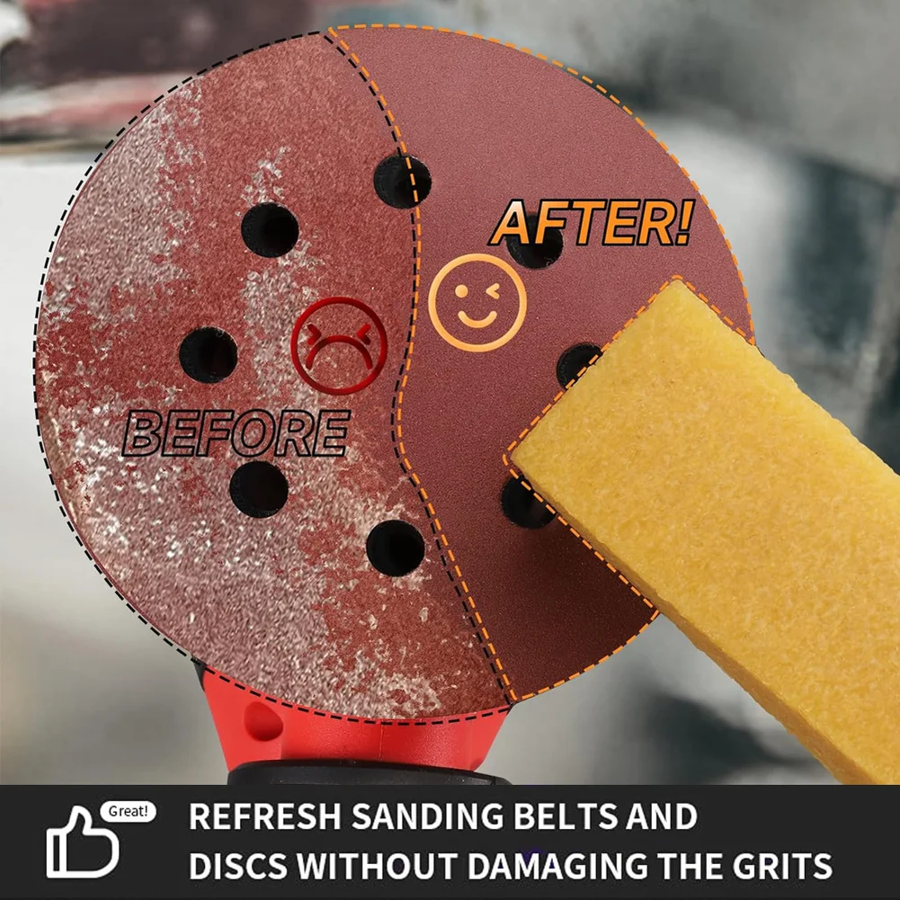 Cleaning Rubber Block for Belt Sanders Compatible with 200x40x38mm Sanding Belts For Workshop and Industrial Use