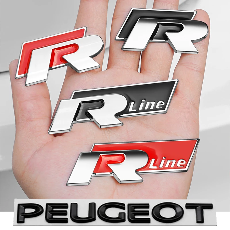 3D Metall R-Logo Aufkleber Auto Heckklappen-Emblem Aufkleber für VW GTI Polo Passat B8 Golf MK6 MK7 Tiguan Jetta Beetle CC ID.3 B6 – Detail 2