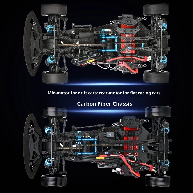 Pd シルビア 1/10 四輪駆動 カーボンファイバー ドリフト フラット スポーツカー ラジコン 電動 シミュレーション RC モデルカー
