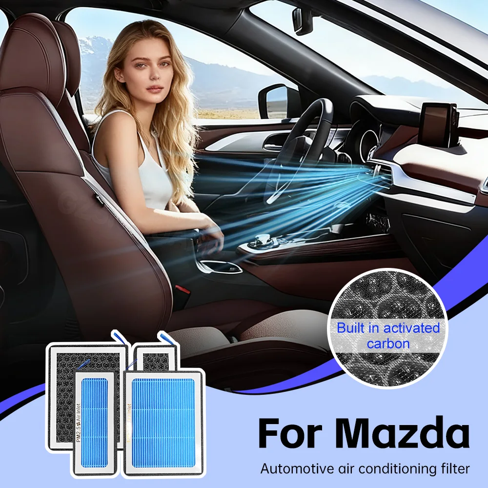 

Car Activated Carbon Cabin Air Conditioning Filter For Mazda CX-9 2016-2020 2021 2022 2023 Car Air Filter Interior Accessories