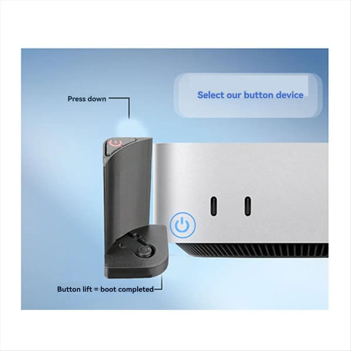 Top-Mounted Power Button for Mac Mini M4/M4 Pro, Gray Main in Electronic products