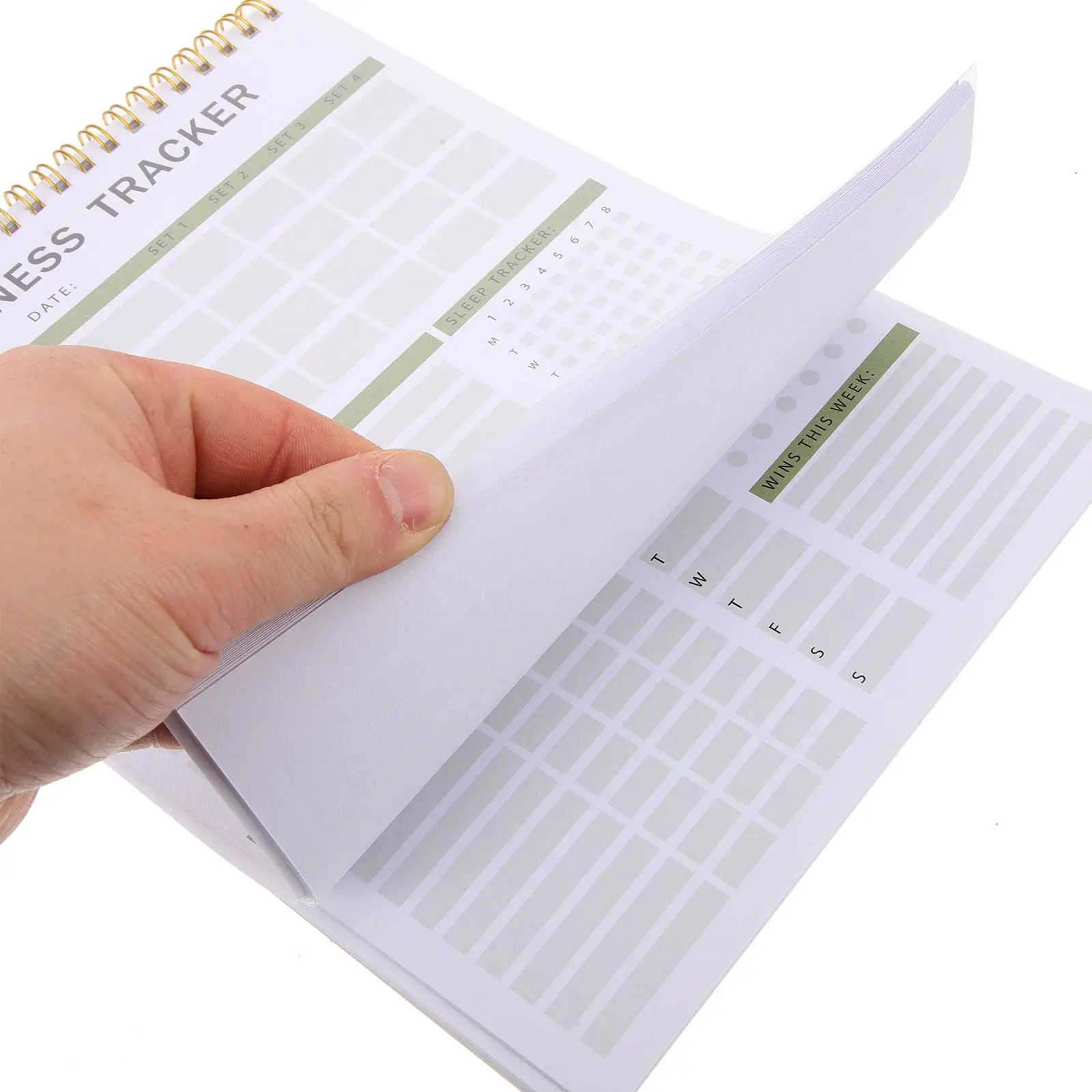 Diário de fitness caderno diário de treino livro agenda de treinamento diário bloco de notas planejador de exercício acessórios de fitness esporte rastreamento