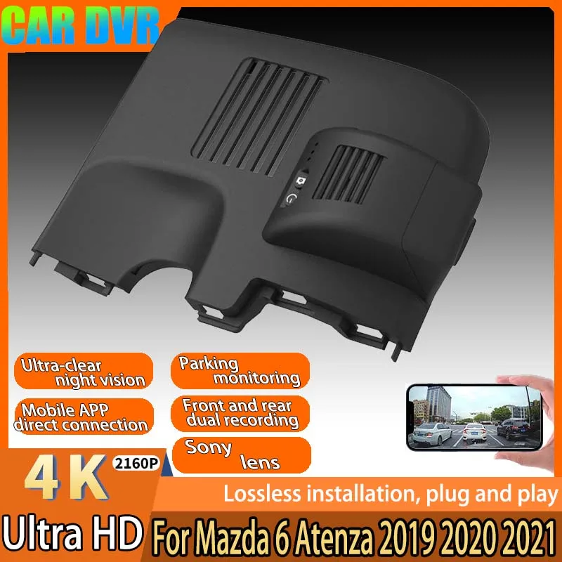 For Mazda 6 Atenza 2019 2020 2021 4K Plug And Play Easy installation Wifi Car DVR Dash Cam  By APP ControlT