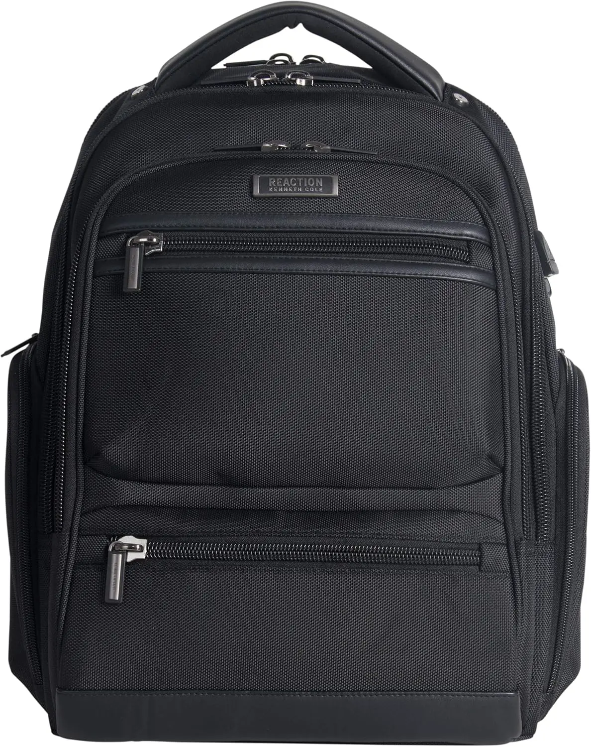 TSA-Friendly 17" Laptop Backpack with USB Port, Black Business Travel Bag