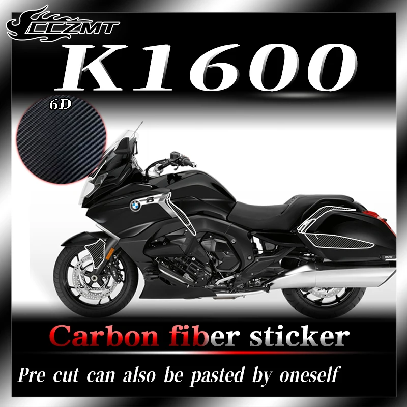 

For BMW K1600 B GA GTL modification sticker 6D carbon fiber protective film all body decorative accessories