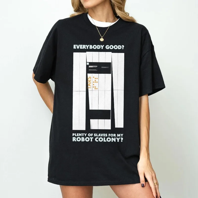 Interstellar TARS T-Shirt – Cult Sci-Fi Cinema Tee Summer unisex Loose and Breathable cotton T-shirt Top