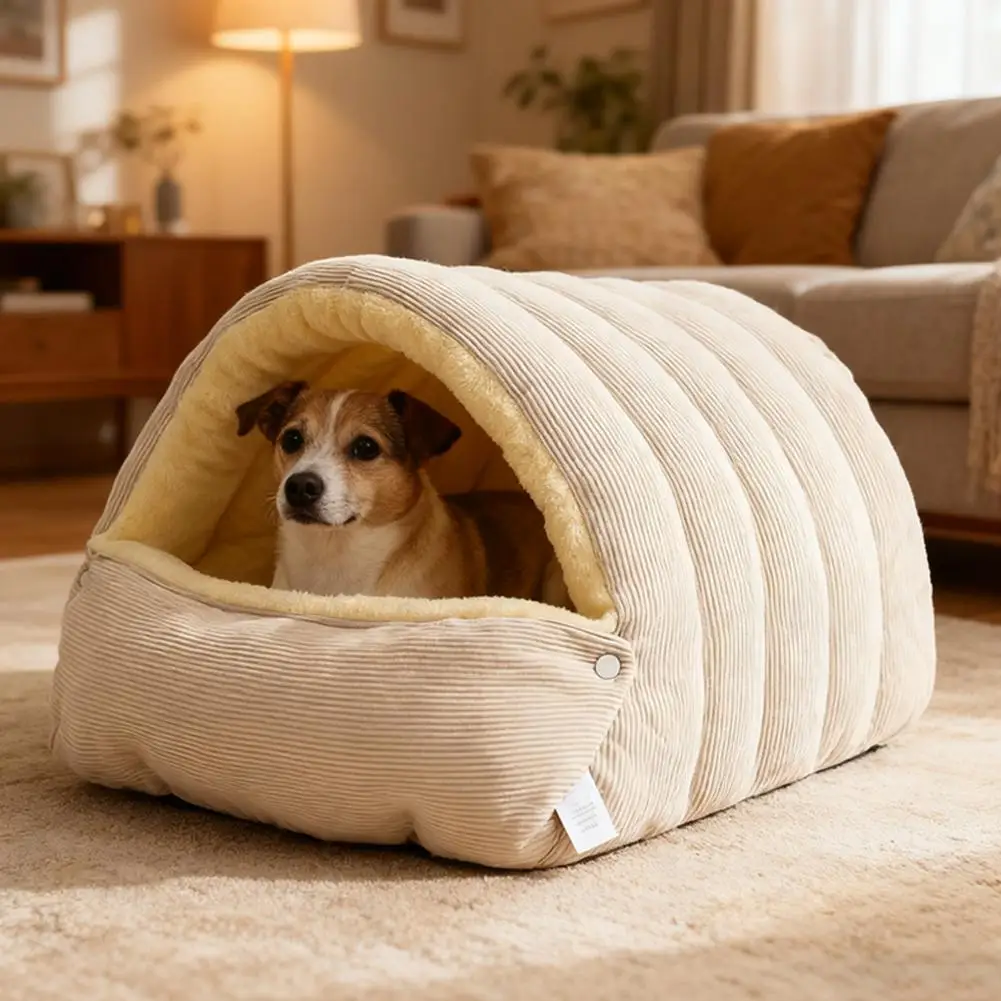 Winter Warm Pet Sleeping Nest Four Seasons Soft Cat Cave Bed Kitten Nest Kennel Pet Supplies For Cats Dogs Puppy