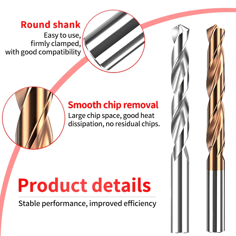 

UFS TAP 1PCS Carbide Drill Bits Tungsten Steel Twist Bit For Metalworking CNC Drilling Tool 120mm-Long D15.0-20.0mm