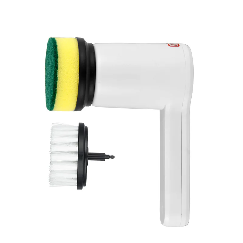 전동 스핀 스크러버 주방 & 욕실 청소기 자동 세척 브러쉬 3 in 1 브러쉬 헤드 주방 설거지 브러쉬 클리너