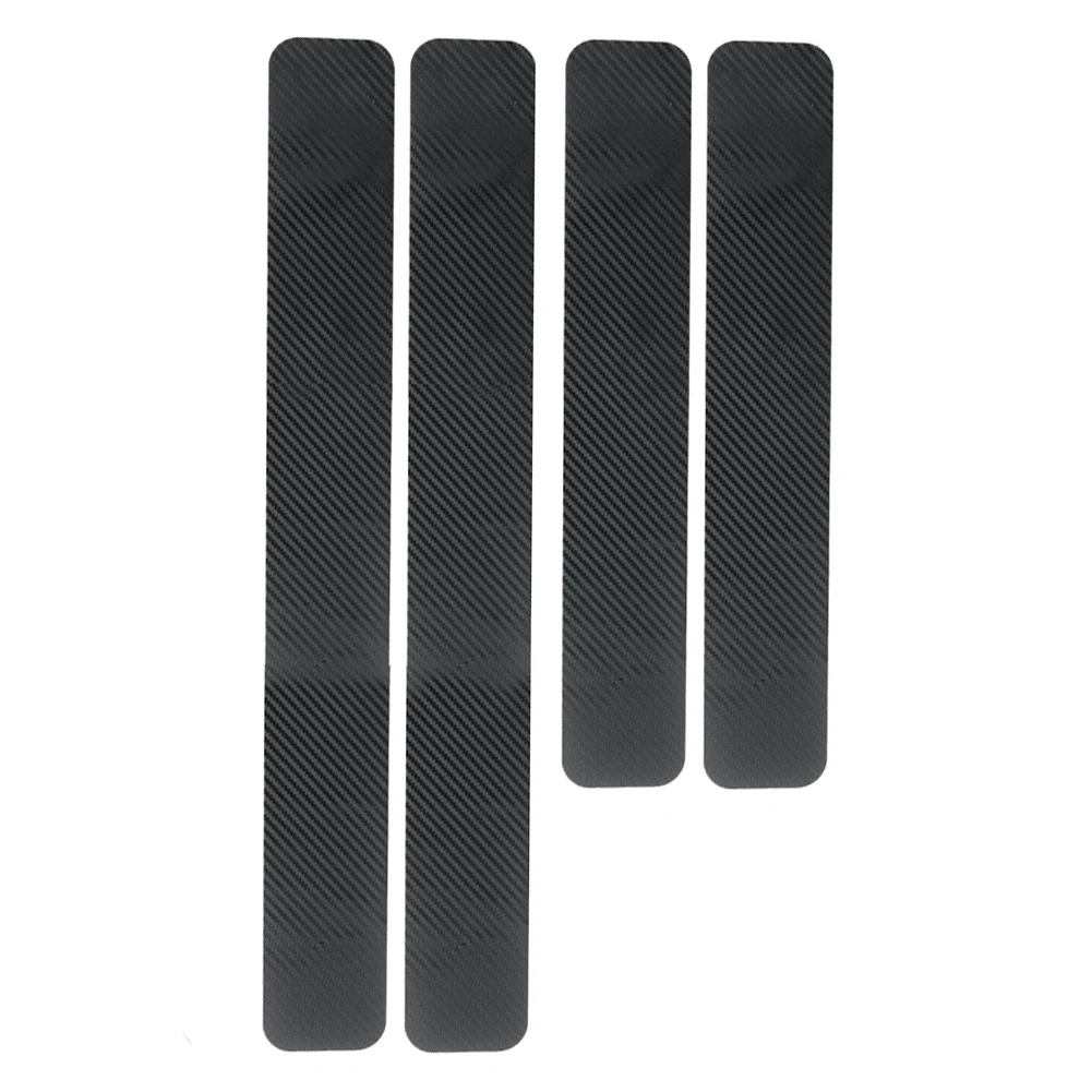 4pcs Set Car 3D Carbon Fiber Door Sill for Protector Stickers Door Sill Panel Black Fashion for durable Useful Practical Hot