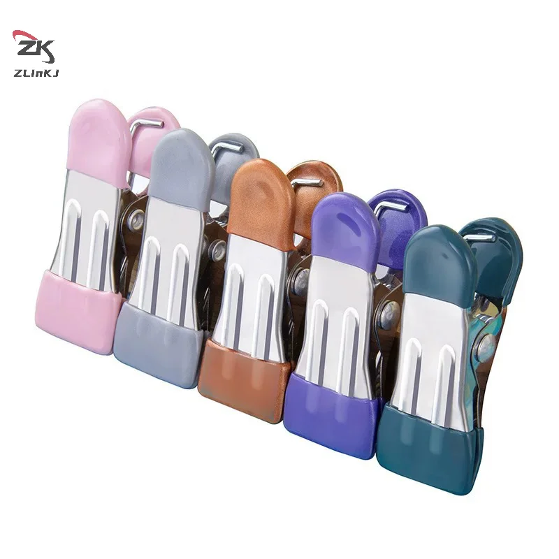 

​10pcs Stainless Steel Clothespins Laundry Clothes Pegs Pants Hanger Portable Hanging Clothes Clips Closet Clothes Organizer