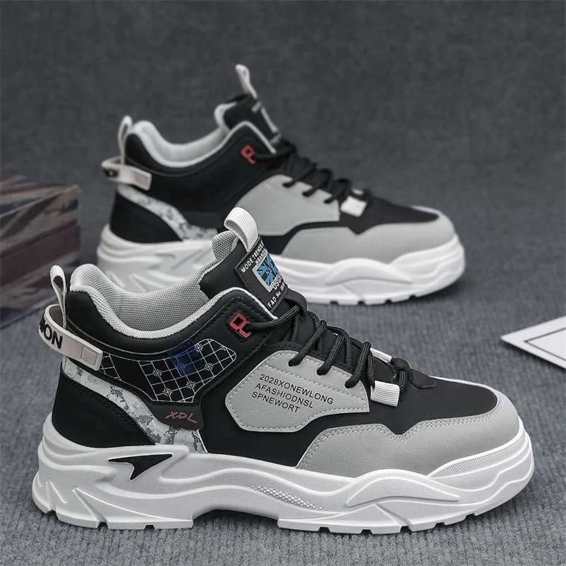 

Men's boots new four season high top casual boots fashion comfortable outdoor anti slip wear-resistant commuting workwear boots