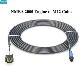 NMEA 2000 Engine Interface Cable 4 Pin to M12 Male 5 Pin Cable for CAN BUS CANOpen NMEA2000 Devicenet Sensor Actuator