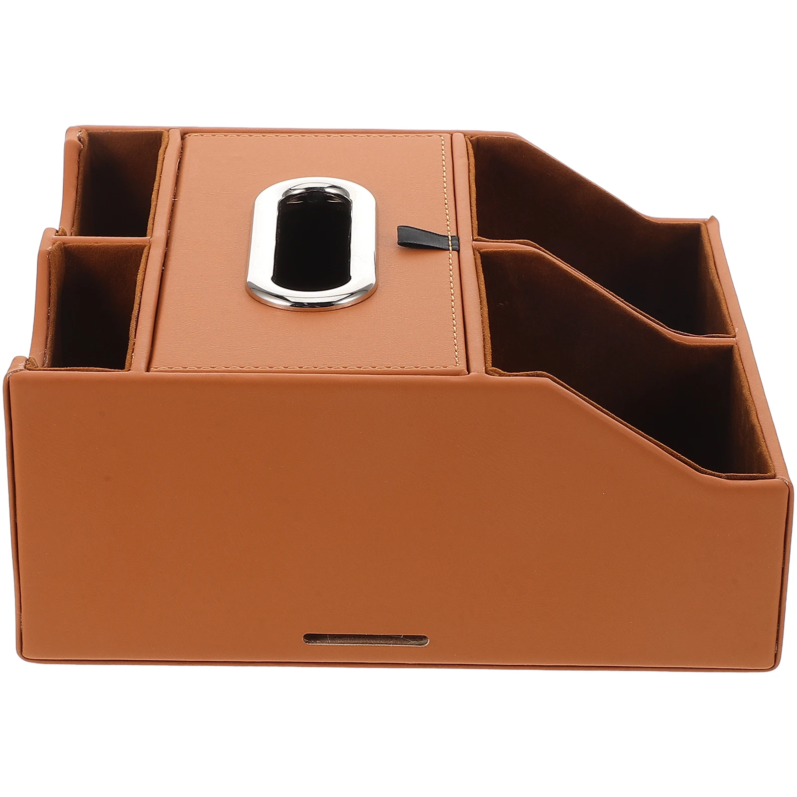 

Car Accessories Multi-functional Tissue Box Storage Organizer Faux Central Armrest Holder Car Napkin Dispenser Console