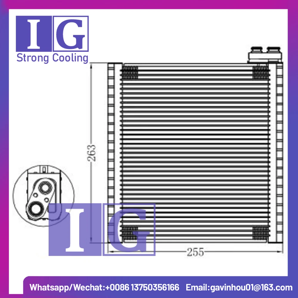 Bobina de núcleo del evaporador A/C para coche, para Corolla Matrix Prius 88501-02180 88501-47040 8850147041 8850102180 8850147040