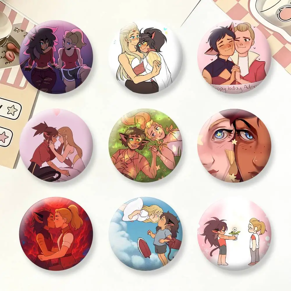 

C-Catradora Shera Vintage Brooches Cartoon Badge Pins Backpack Hat Accessories Friend Gift