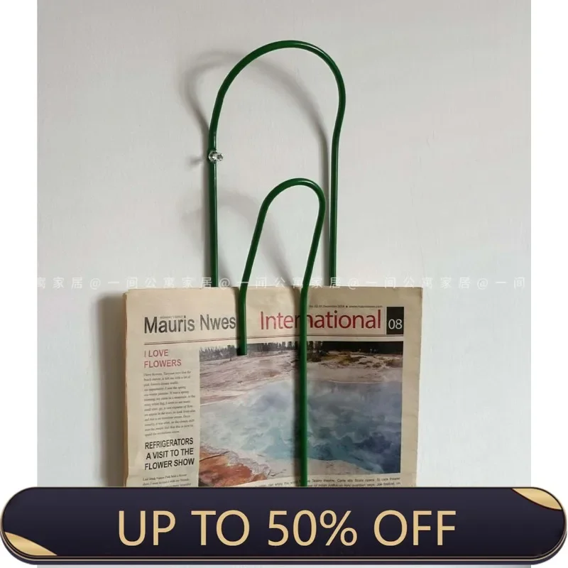 Home Paper Clip Wall Decoration Clip Creative Newspaper Magazine Hanging Bag Hat Hook Gift