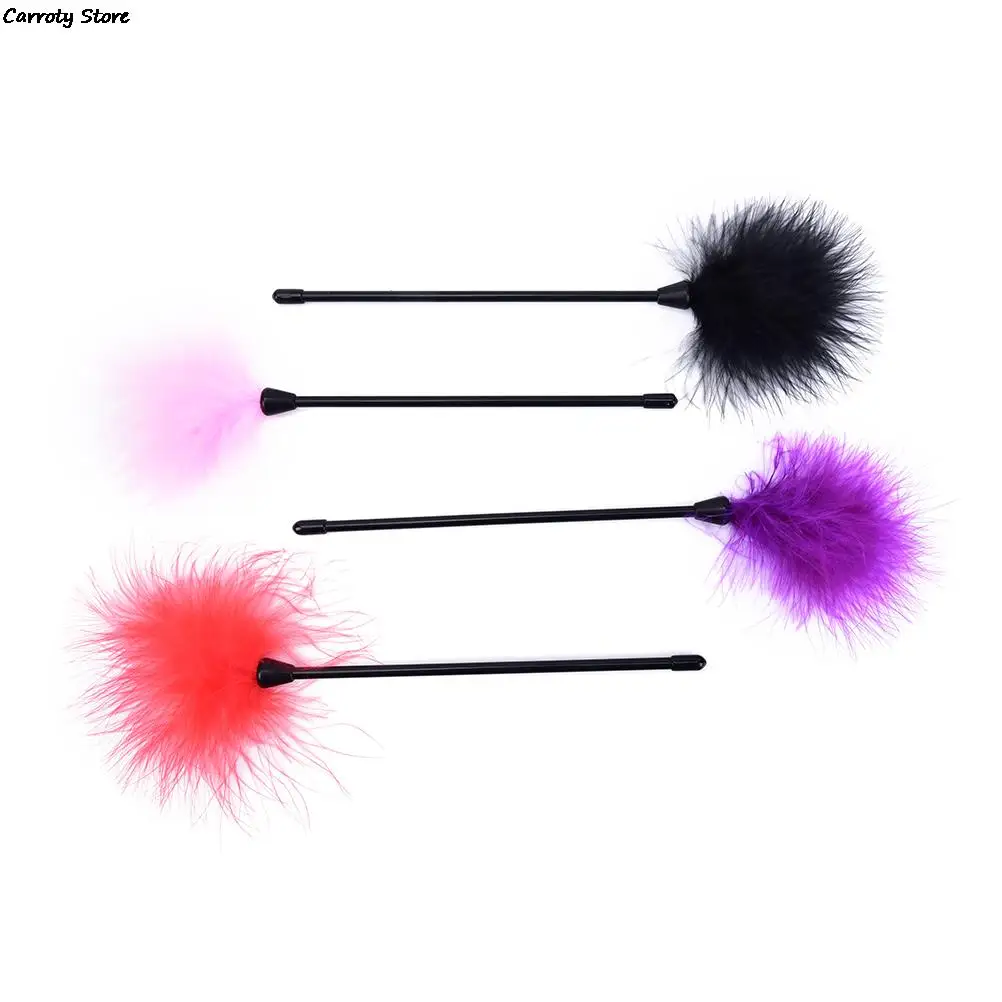 Ticklers Slave Flogger Bird Feather Clit Tickler Spanking Sex Toy 4 Colors Feather Flirting Tickler Sexy Whip Flirt Soft