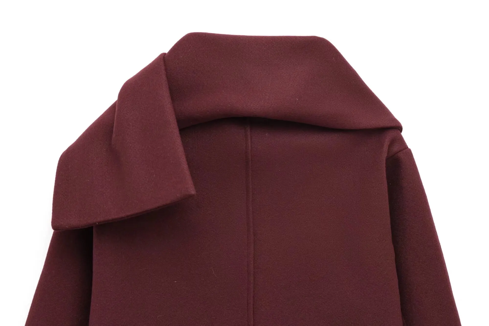 BSAY Französischer Minimalistischer Damenmantel mit einteiligem Schal-Kragen, Rundhalsausschnitt, einreihig, mit Taschen, für den Alltag im Herbst und auf Reisen. – Detail 29