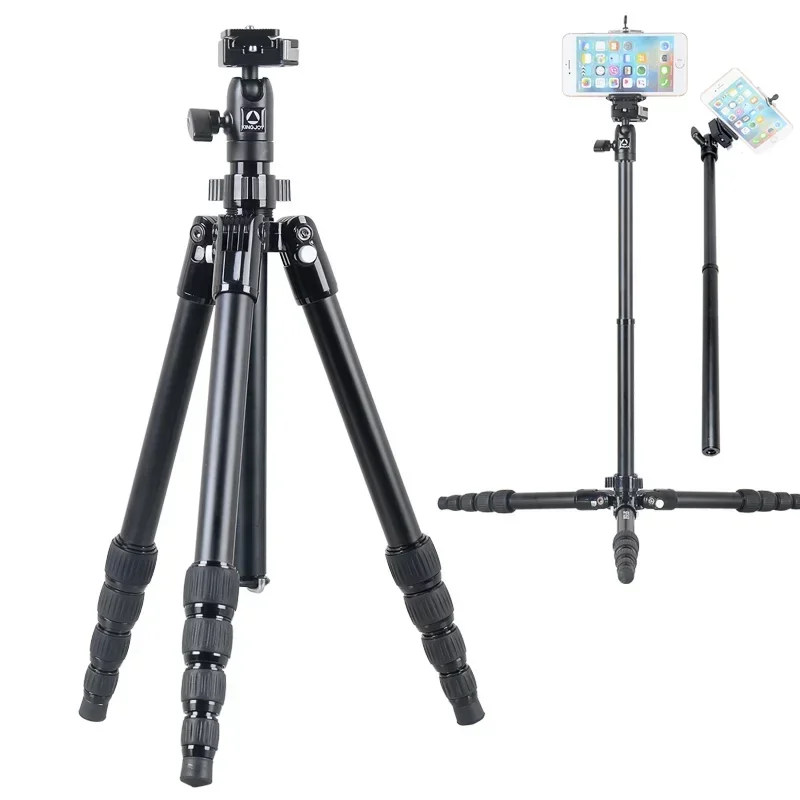 2018 Kingjoy swift fashionable lightweight aluminum camera outdoor tripod for mobile phone with selfie stick