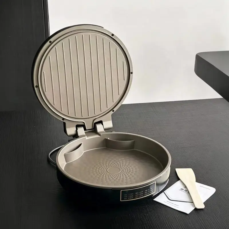 New Home Titanium Coated Electric Pancake Maker Multifunctional Steam Crepe Maker Extra Deep Large All In One Frying Griddle Pan