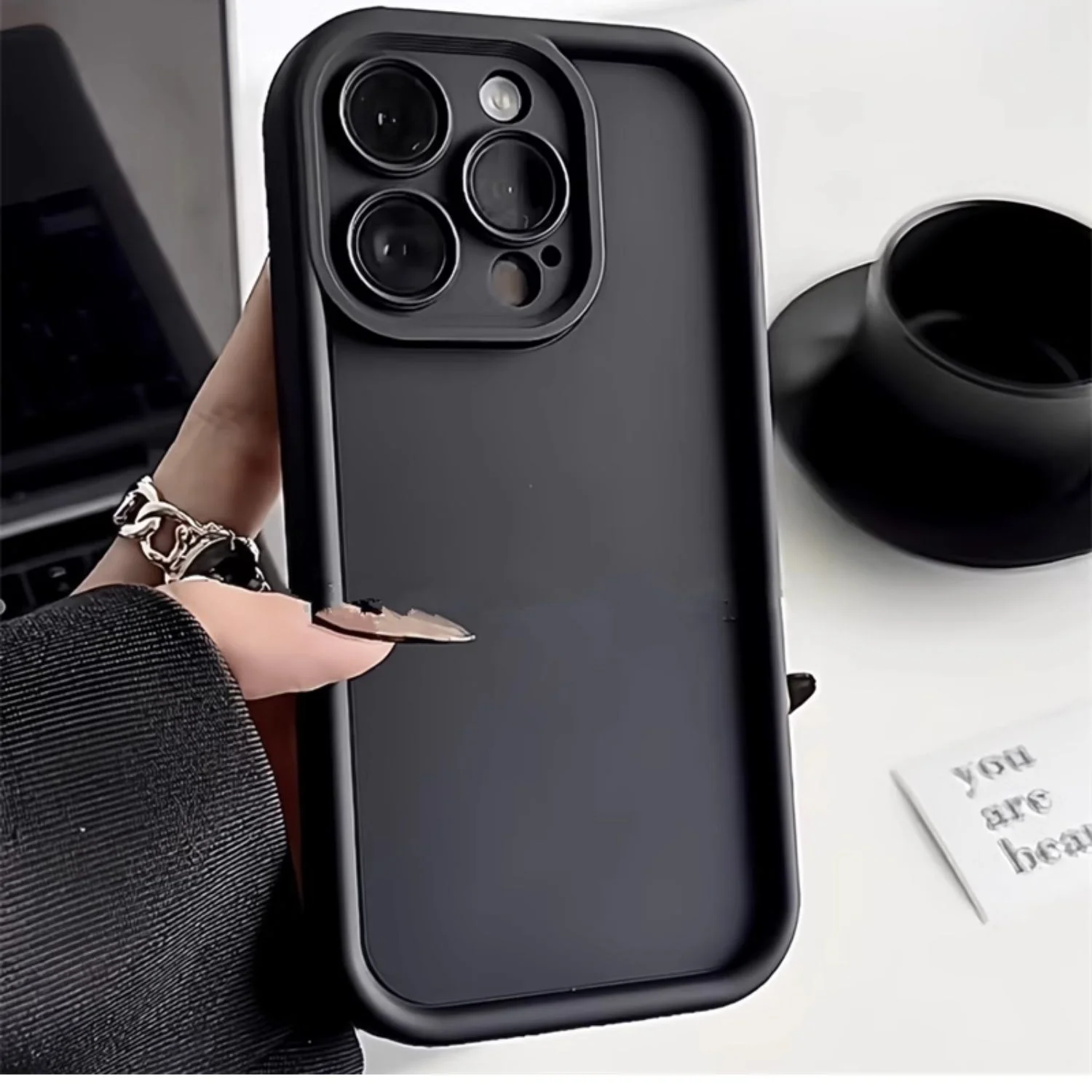

iPhone13 for iPhone15PRo case iPhone11 Solid color iPhone12PRO Skin feel iPhone13PRo lens fall resistant iPhone14