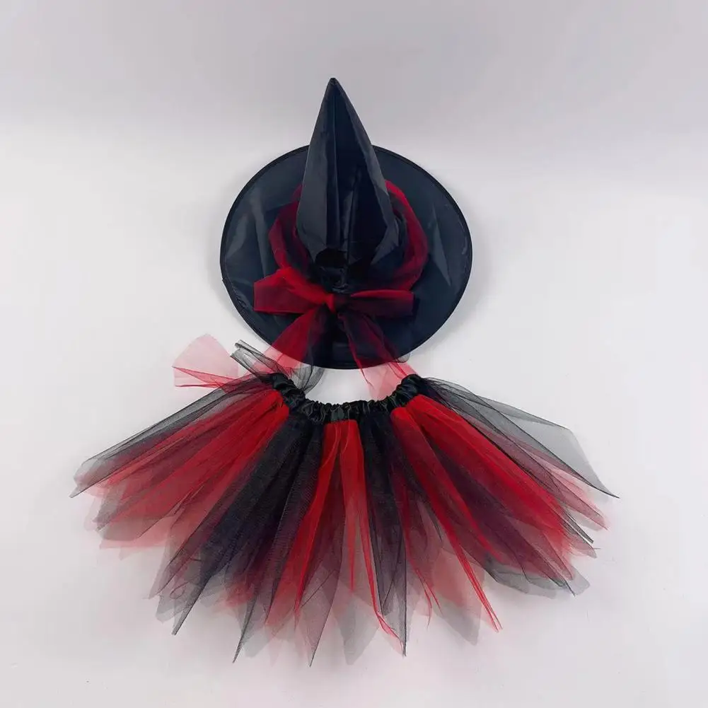 Ensemble de jupe de ballet en mousseline de soie épissée colorée pour adultes et enfants, costume en tulle de gaze, maille à volants, plissé moelleux, Halloween