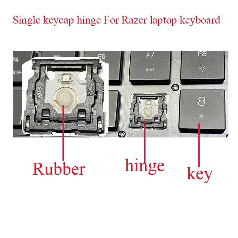 Key For Razer Blade 15 RZ09-0328 (2020) BACKLIT laptop Keyboard Keycap Hinges Rubber Scissor Butterfly Clip