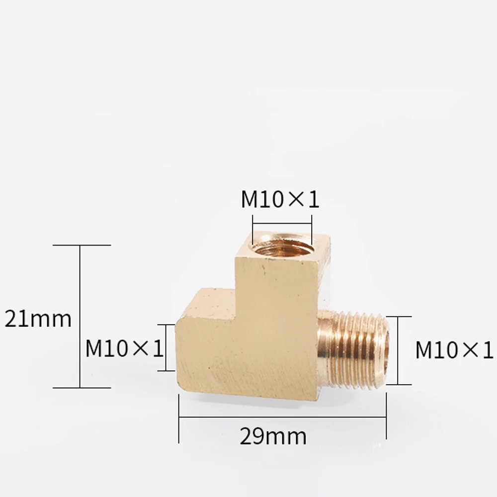 M8/10/12/14/16/18 metrische Stecker Buchse Messing T-Stück 3 Wege Rohr verschraubung Stecker Block Spiltter Wasser Gas Öl