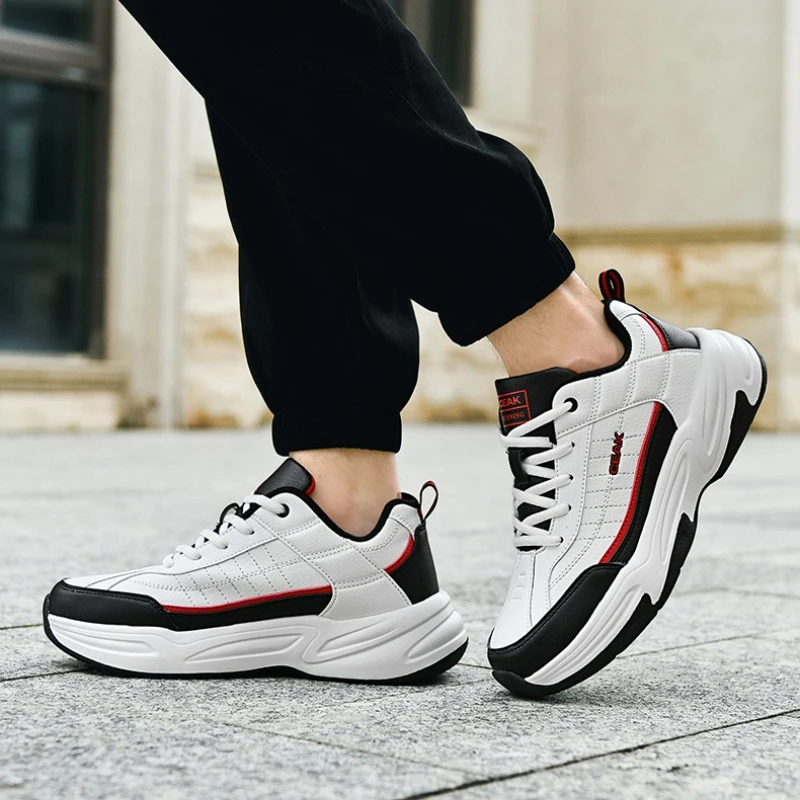 

Men's Color-matched Flat Low-top Round-toe Lace-up Color-matched Fashionable New Outdoor Casual Sports Running Shoes