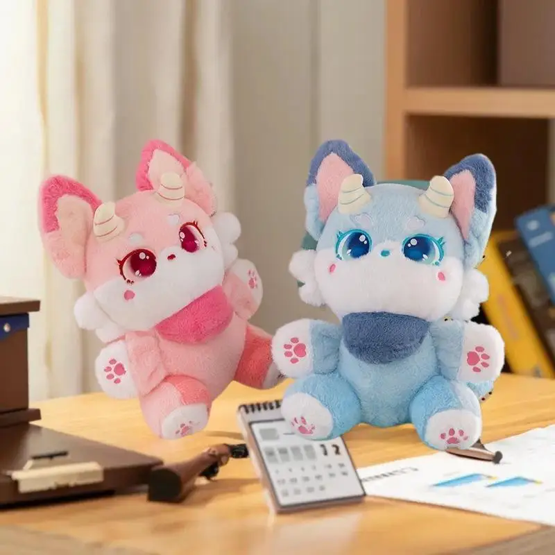 1Pc Enchanting Fox Pillow 35/50CM Cartoon Kawaii Phantom Stuffed Creature Soft Toys Handmade Sleep Puppets Christmas Gift