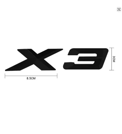 For BMW X 5 E70 ‎E53 ‎F15 X5 Letter Trunk Emblem Rear Badge Decal Sticker Black Brand New And High Quality