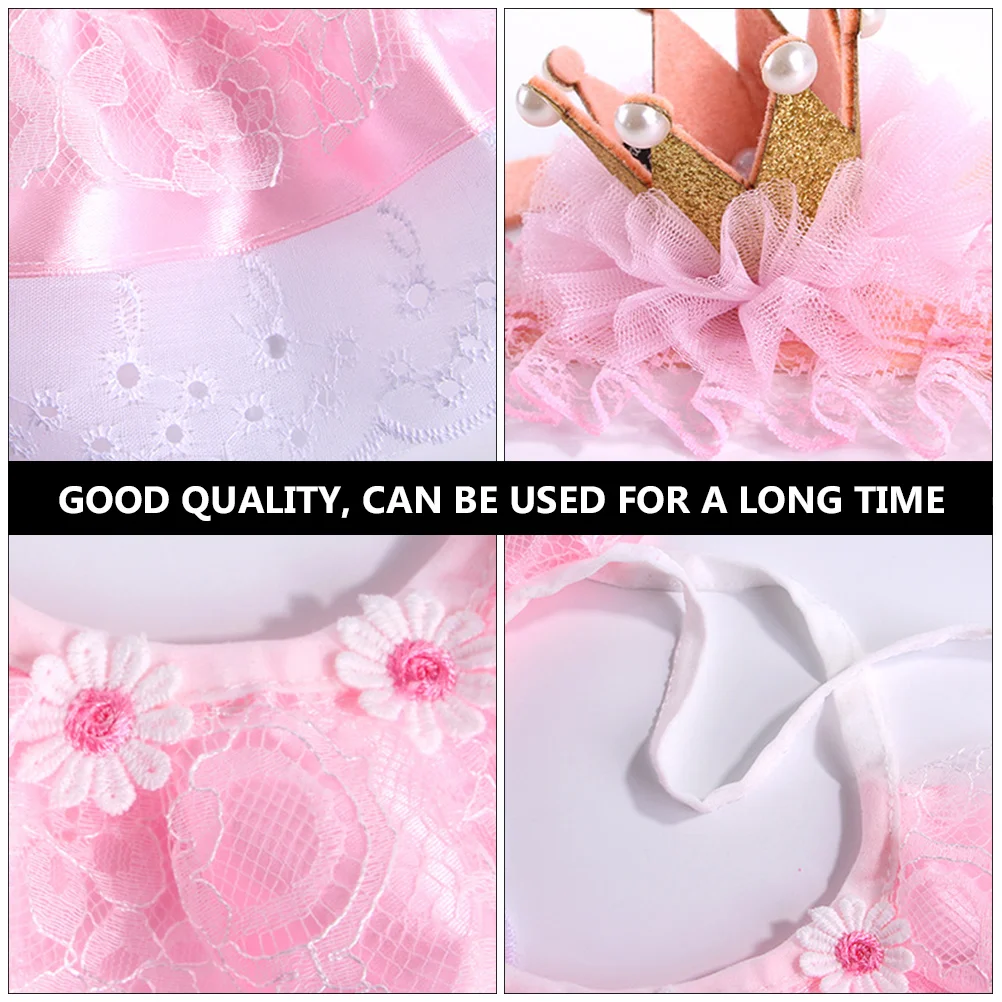 

2pcs Pet Birthday Costume Dog Scarf Headband Set Adjustable Machine Washable For Small Dogs Party Decoration Gift Accessory