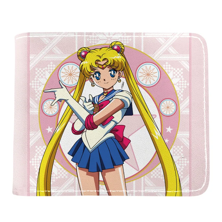 Anime Sailor Moon Coin Purse 3D Print Men\'s and Women\'s Short Tsukino Hare Card Holder Ami Mizuno Coin Wallet Wallet Gifts