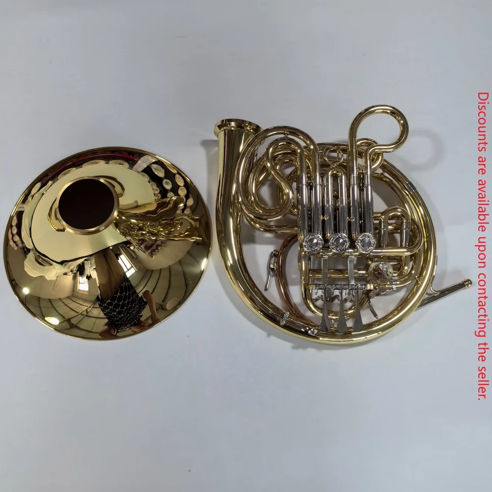 High Quality F/Bb Double French Horn with Yellow Brass Material Factory Price
