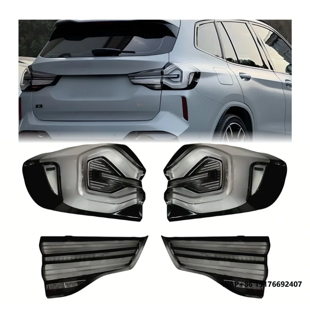 X3 G01 G08 2018-2022 LCI Clear White Smoked Rear Lamp Taillights LED Plug and Play DRL Signal Automotive Accessories forBMW