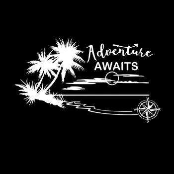 趣味大號冒險家汽車貼紙,適用於汽車裝飾、露營車貼花、車身窗貼,可遮蓋刮痕 8 最佳銷售 車貼,用來遮蓋刮痕 - №4