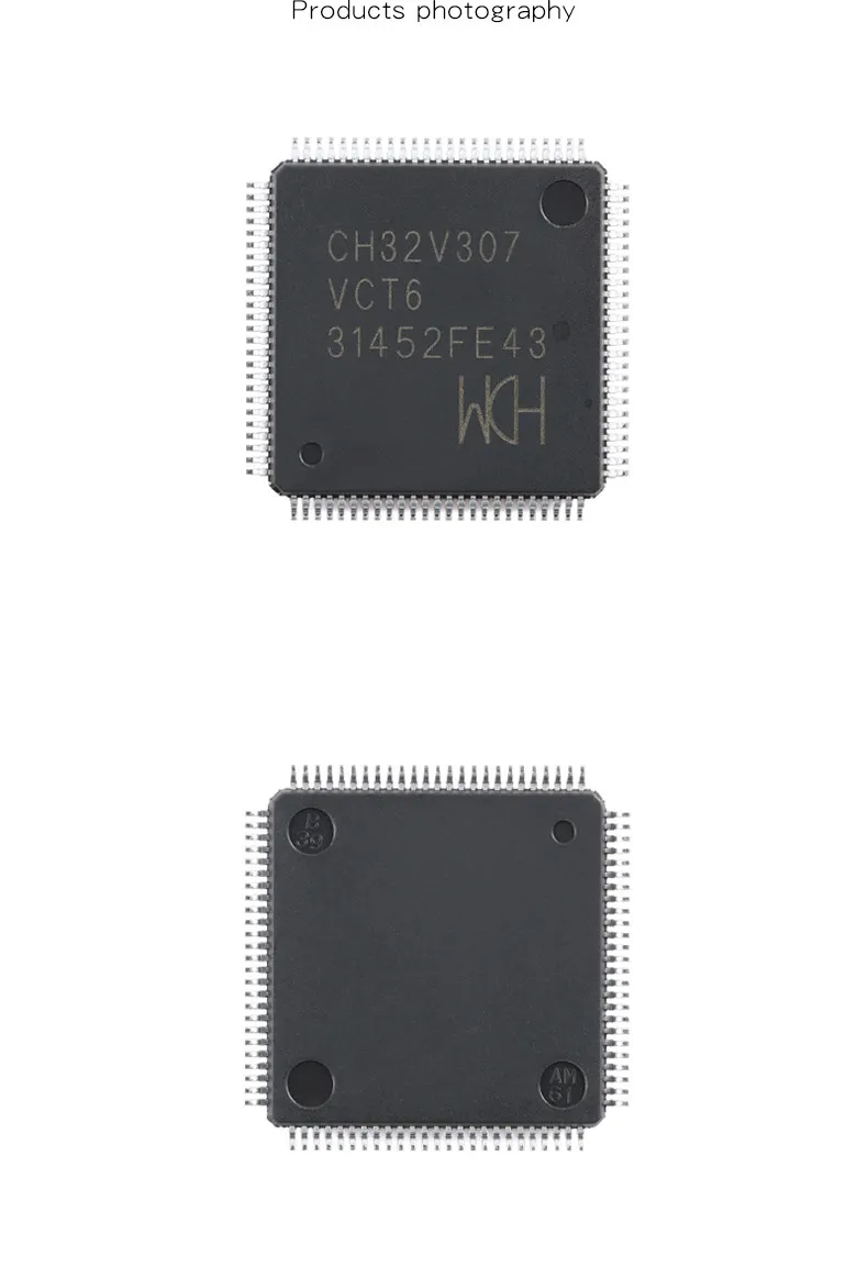 2pcs CH32V307VCT6 32-bit Microcontroller MCU CH32 LQFP-100 IC Chip For Embedded Industrial Control Brand New and Original
