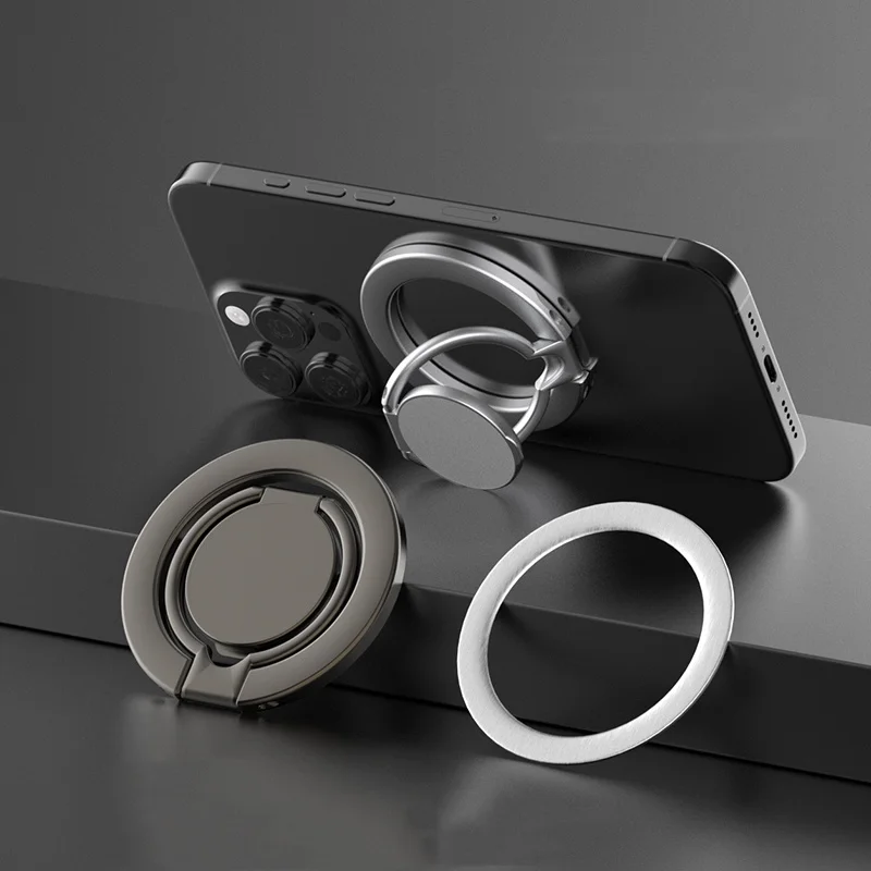 

Держатель для телефона MagSafe на палец, портативный двусторонний магнитный держатель для телефона, сильная магнитная подставка для IPhone 14, 15, 16